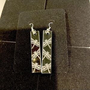 Acrylic dragonfly earrings 